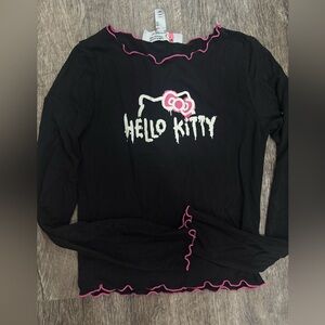 Forever 21 Black and Pink Long Sleeve Tee
